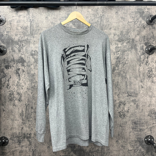 Stussy L/S Grey SZ L
