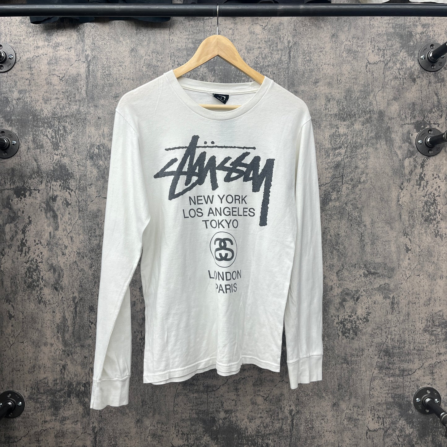 Stussy L/S Worldwide SZ S