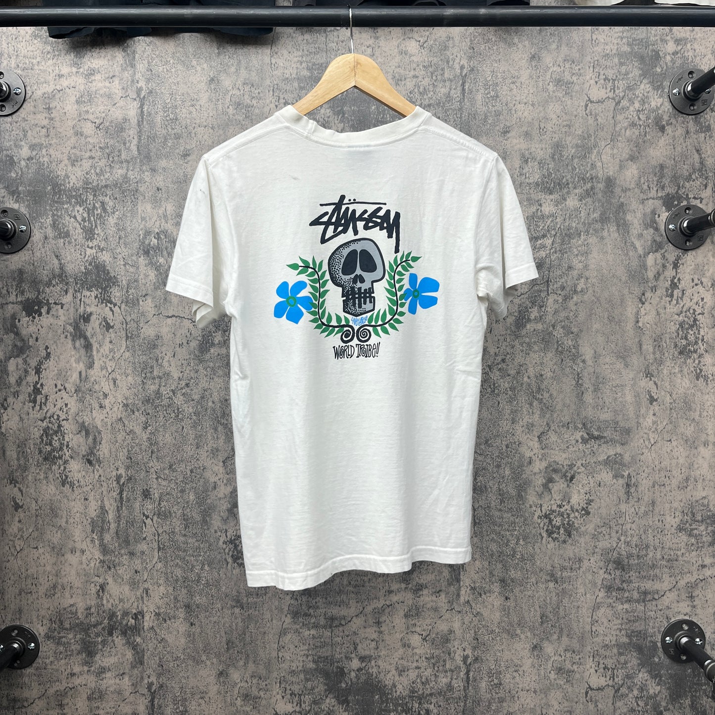 Stussy Tee Skull Tribe SZ M