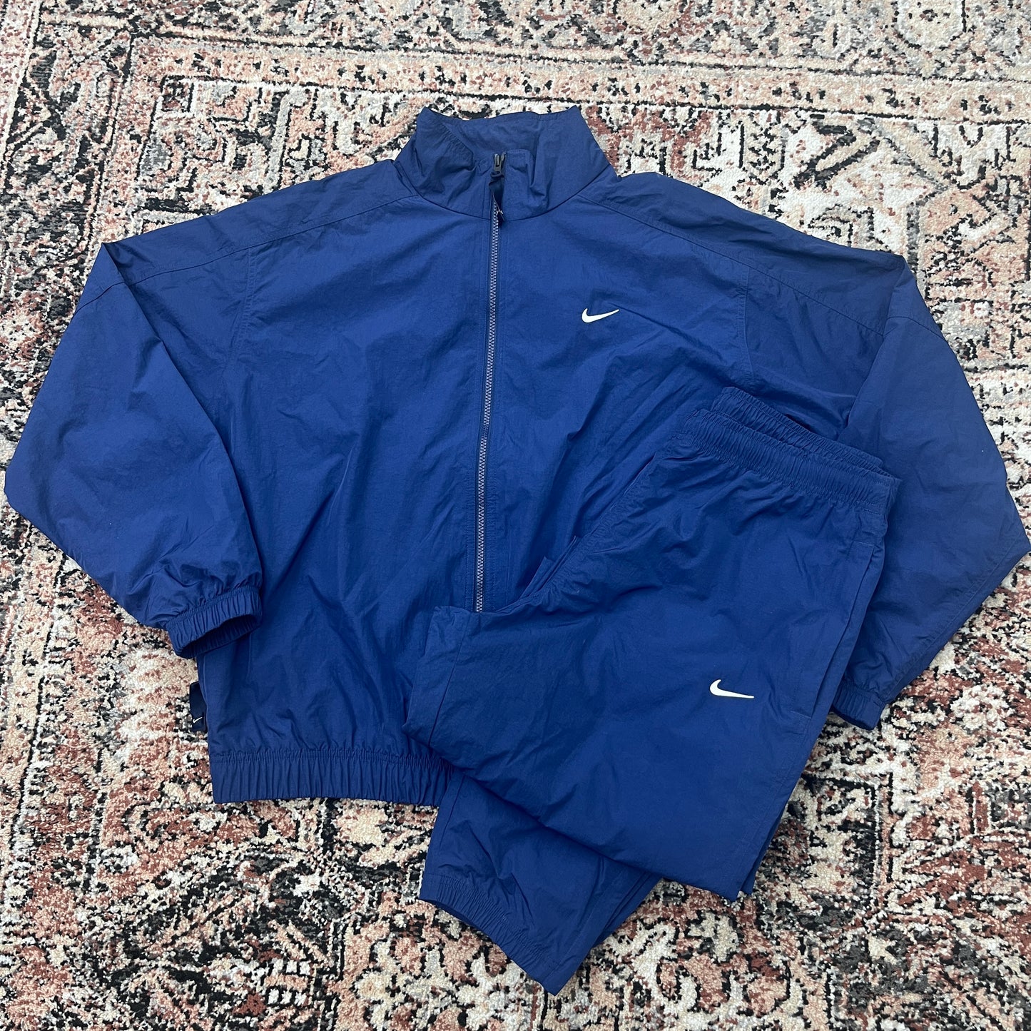 Nike Sweatsuit Navy Top/Bottom SZ M