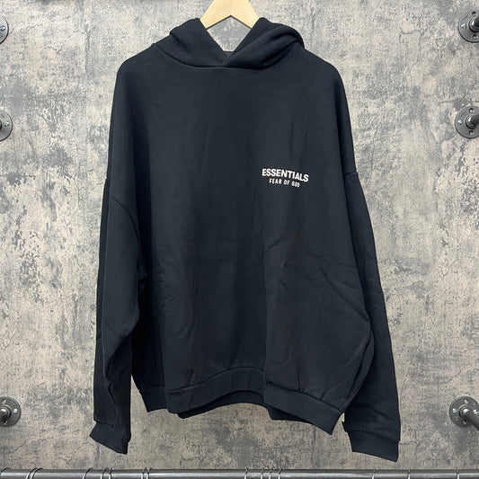 Fear of God Essentials Hoodie Black White (Multiple Sizes)
