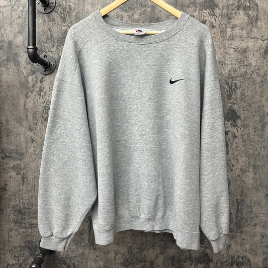 90s Nike Crewneck Heather Gray SZ XL