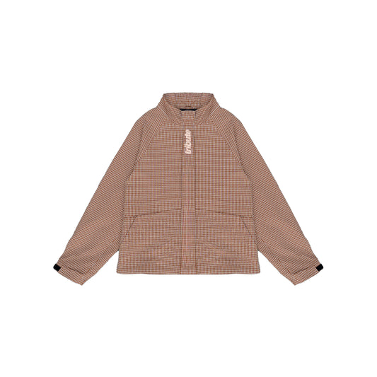 Sweetlife x Tribute Plaid Shell Jacket Burnt Orange (Multiple Sizes)